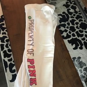 Pink capri sweat pants